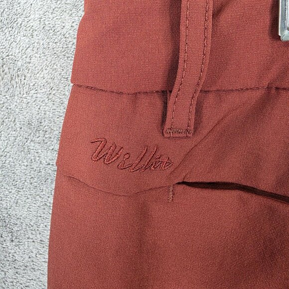 Womens Willit Orange Athletic Shorts 5" Inseam Outdoor Hiking Nylon Stretch 12 - Picture 7 of 11